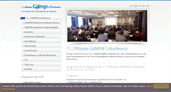 Desktop Screenshot of gamp-dach.de