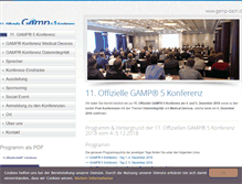 Tablet Screenshot of gamp-dach.de